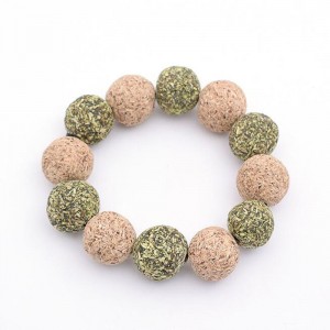 Bouddha perles string chat menthe boule